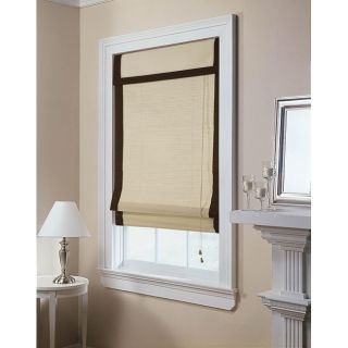 Cream Jute Roman Shade (36 in. x 64 in.) Blinds & Shades