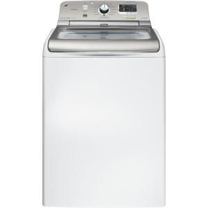 GE 5.0 DOE cu. ft. Top Load Washer with Steam in White, ENERGY STAR GHWS8350HWS