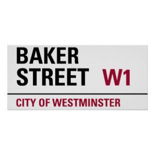 Baker Street Sign Print