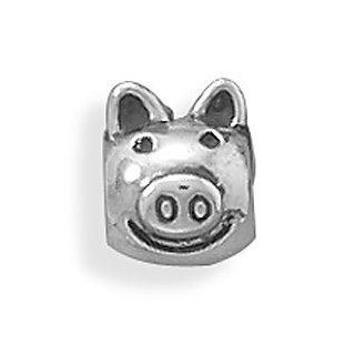 Oxidized Pig Face Bead Loose Beads Jewelry