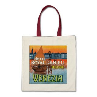 Venezia Hotel Royal Danieli Canvas Bags