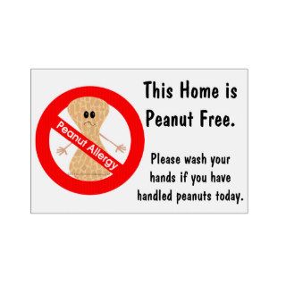 Peanut Free Home Sign
