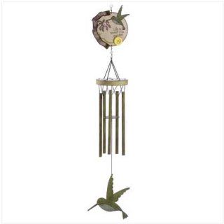 Country Hummingbird Chime  Wind Noisemakers  Patio, Lawn & Garden