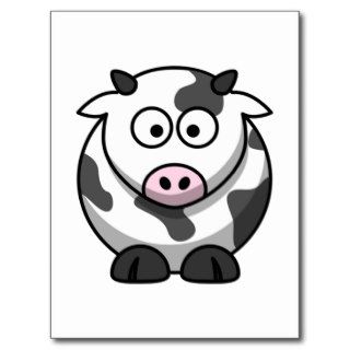 Cammy the Cute Cartoon Cow Postcards