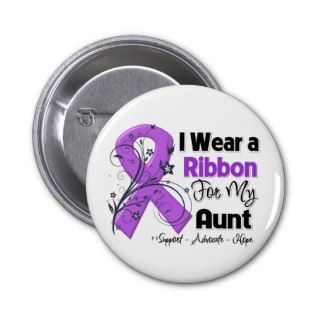 Aunt   Pancreatic Cancer Ribbon Pins