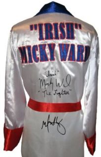 Mark Wahlberg & "Irish" Micky Ward "The Fighter" Signed Robe Entertainment Collectibles