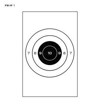 FBI IP1 BULLSEYE TARGETS 50 PACK  Hunting Targets And Accessories  Sports & Outdoors