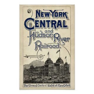 Vintage Look New York Central Poster