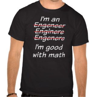 I'm good with math tee shirt