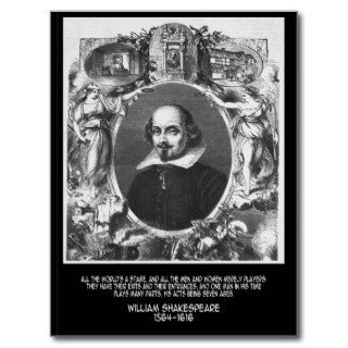 William Shakespeare Quote Postcards