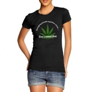 Womens Weed Cannabis Smokers Chill Out T Shirt Top