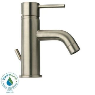 La Toscana Elba Single Hole 1 Handle Low Arc Bathroom Faucet in Brushed Nickel 78PW211LFEX