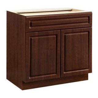 Heartland Cabinetry 36 in. 1 Drawer with 2 Door Base Cabinet in Cherry 8021405P
