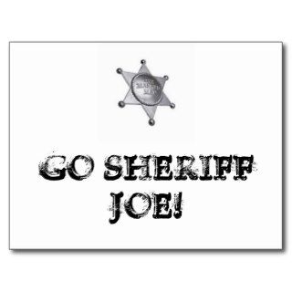 Go Sheriff Joe Postcards