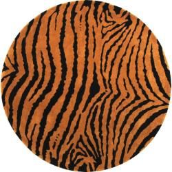 Handmade Tiger Brown/Black New Zealand Wool Runner Rug (2'6" x 12') Safavieh Runner Rugs
