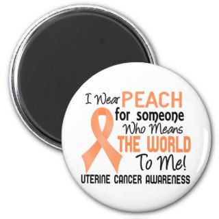 Means The World To Me 2 Uterine Cancer Fridge Magnets