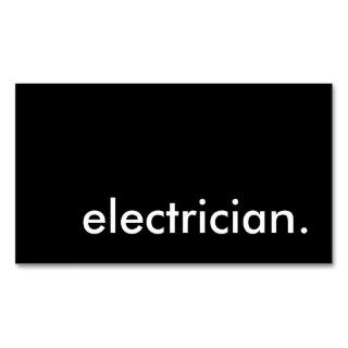electrician. business card templates