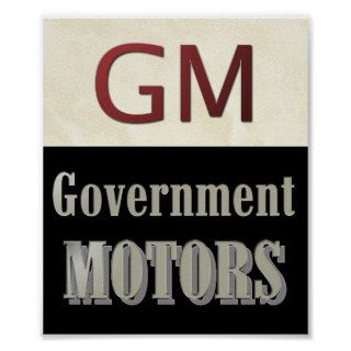 GM Government Motors Print