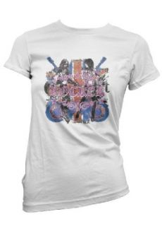 British Rocker Womens T shirt, Rock And Roll Womens T shirt Novelty T Shirts Clothing