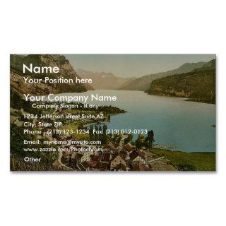 Wallenstadt Lake, Weesen, near Leistkamm and view Business Card Template