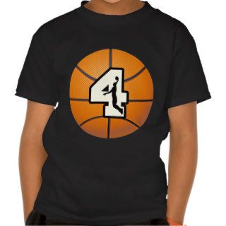 Number 4 Basketball and Player Tshirts