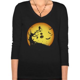 Full Moon and Spooky Tree T Shirt