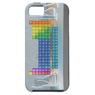 Periodic table of the elements with glassware iPhone 5 case