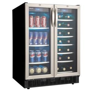 Danby Silhouette 27 Bottle Built In Wine Cooler and 60 Can Beverage Center DBC2760BLS