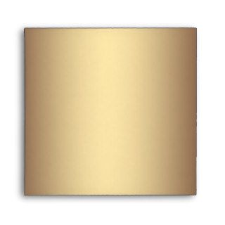 Elegant Square Black Gold Linen Envelopes