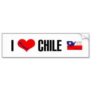 Chilenos en USA logo bumpter sticker Bumper Sticker