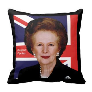 Prime Minister Margaret Thatcher   See Both Sides Pillow