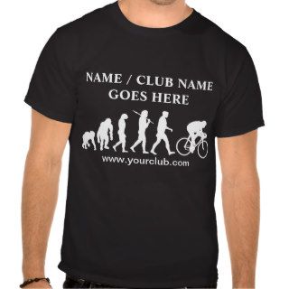 Evolution of Cycling Club or Name Evolve Shirts