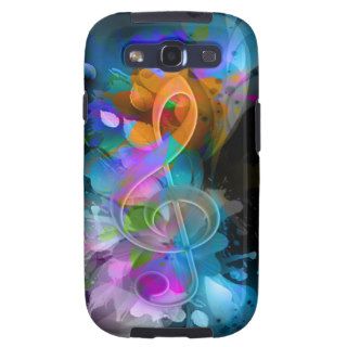 Beautiful colourful cool splatter flowers leaves samsung galaxy s3 cover