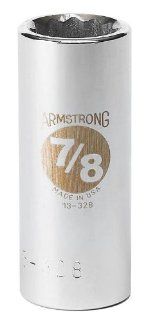 Armstrong 13 336 1 1/8 Inch, 12 Point, 3/4 Inch Drive SAE Deep Socket    