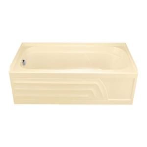 American Standard Colony 5 ft. Whirlpool Tub with Integral Apron in Bone 2740.118.021