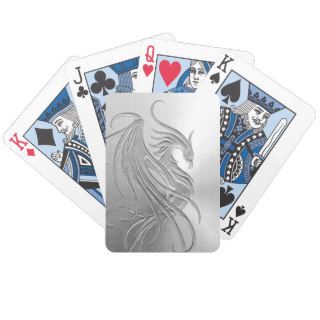Stainless Steel Effect Phoenix Bicycle Playing Cards