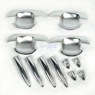 ABS Chrome Left Right Electroplate Handle Cup Bowl Cover Trim For Kia Sportage 2010 Automotive