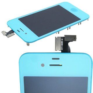 Lt Blue Front Touch Screen Digitizer +Lcd Display Assembly For Iphone4 CDMA Cell Phones & Accessories