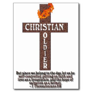 1 THESSALONIANS 58 CHRISTIAN SOLDIER POST CARDS
