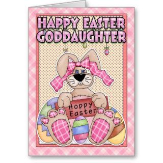 Goddaughter Easter Card   Easter Bunny & Easter Eg