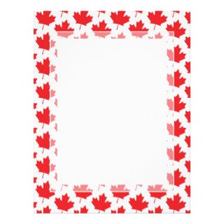Canadian Maple Leaf Canada Day National Symbol Letterhead