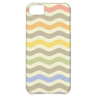 Rainbow Chevron Waves Cover For iPhone 5C