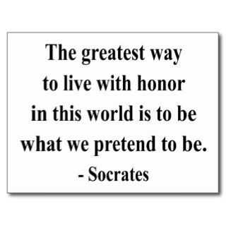 Socrates Quote 4a Post Card