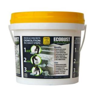 ECOBUST Concrete Cutting and Rock Breaking Non Combustive Demolition Agent. Type 3 11 lb. (41F   59F) EB311