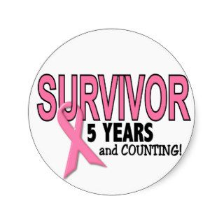 BREAST CANCER SURVIVOR 5 Years & Counting Sticker
