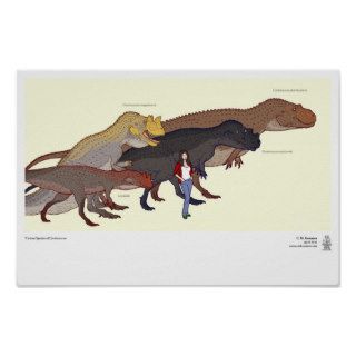 Various Ceratosaurus Species Print
