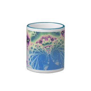 Beautiful blue fractal design coffee mug