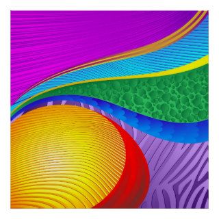 Rainbow Colors Abstract Fantasy posters