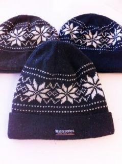 Warm Series Snowflake Beanie Hat (Brown)
