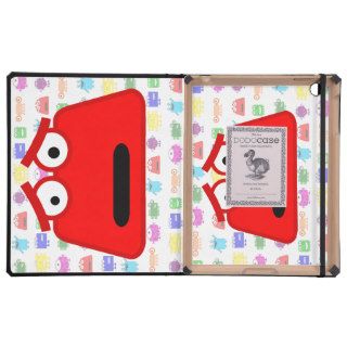 Cute Red Cartoon Monster Case For iPad